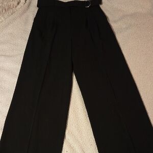 H&M Black Wide-Leg Trousers, sz 8